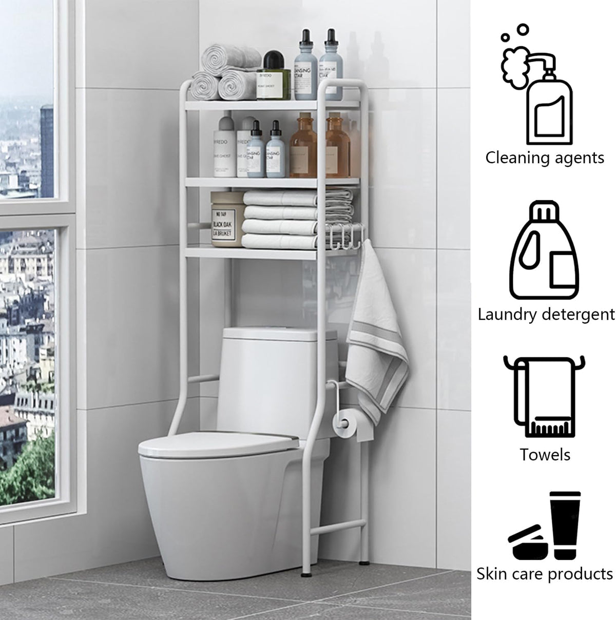 Storage Rack Toilet